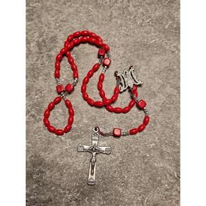 Red Beaded Rosary